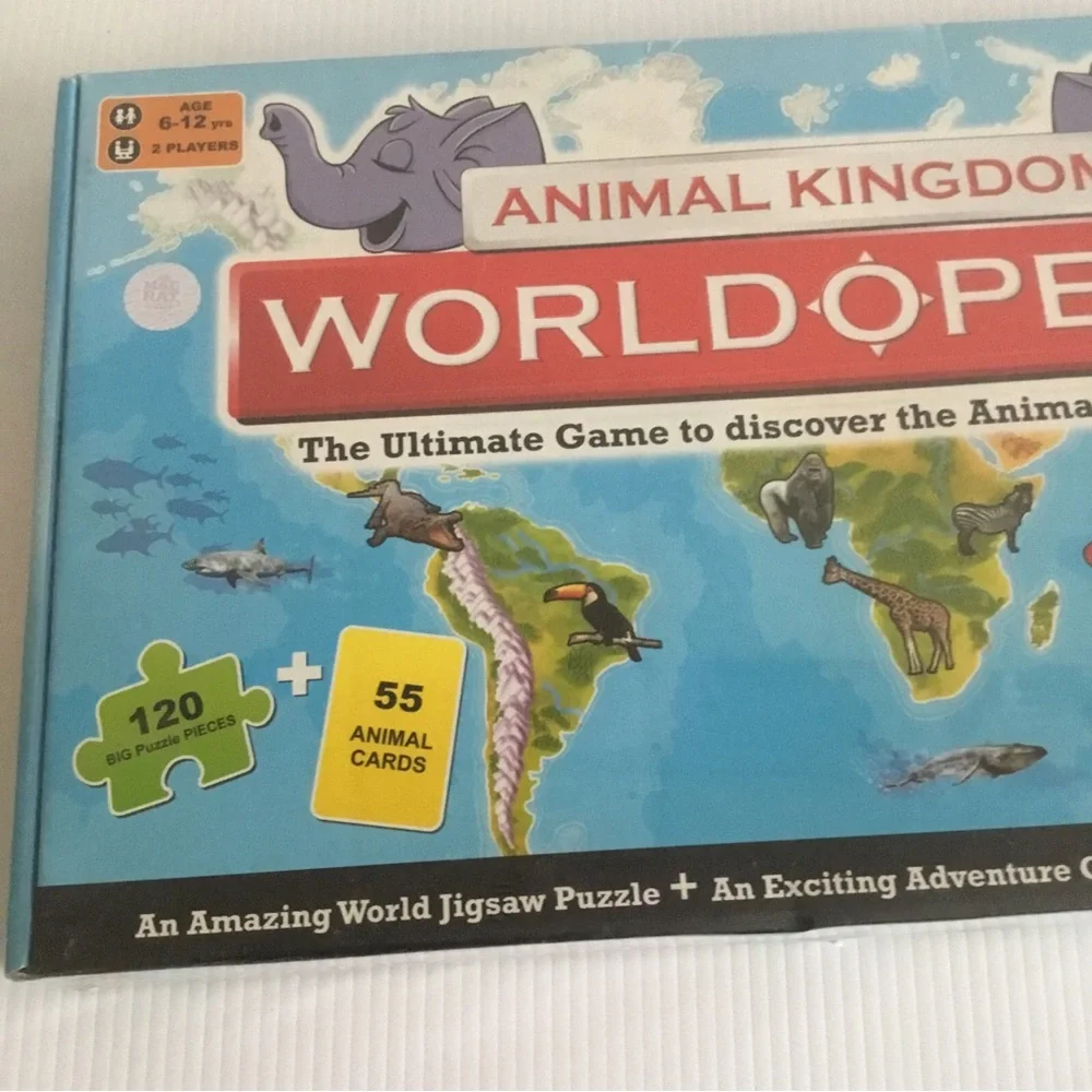 NEW Sealed Animal Kingdom Worldopedia Game World Jigsaw Puzzle Mad Rat India